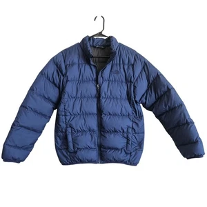 North Face Puffer Jacket Kids XL Womens S/M Navy 550 Down Coat Warm Outdoor Gorp - Picture 1 of 14