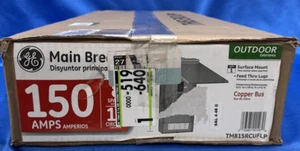 GE 150 Amp 8-Space 16-Circuit Load Center Outdoor Main Breaker Circuit Breaker - Bild 1 von 5