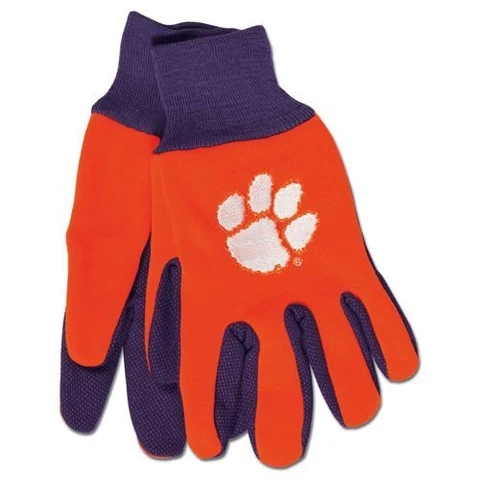 Clemson Tigers 2 Tone Non-Slip Utility Gloves Cover