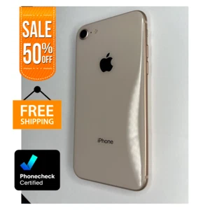 Apple iPhone 8 64GB 128GB Unlocked Verizon 4G T-Mobile Gold/Gray LTE - Picture 1 of 9