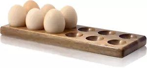 Rustic Egg Holder Tray for 12 Eggs - Countertop, Camping, or Chicken Coop - Picture 1 of 12