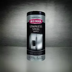 Weiman 92 Stainless Steel Heavy Duty Fresh Clean Scent Wipes 8 L x 7 W in. 1 Pk - Picture 1 of 9