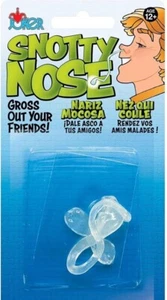 Snotty Nose - Gross Realistic Long Booger Prop 3" Stretch Rubber Joke Gag Prank - Picture 1 of 3