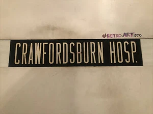 Autobús Ulster Oxford Street Garage Destination ciego 27"" - Crawfords Burn Hospital - Imagen 1 de 12