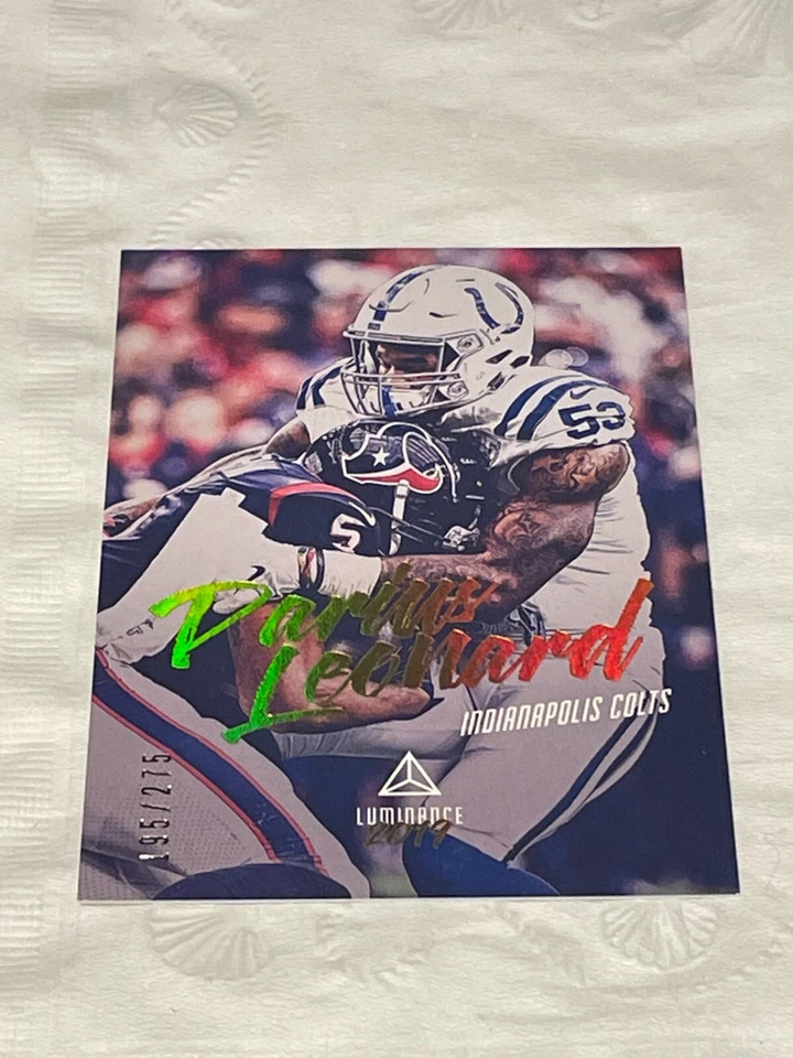 2019 Panini Luminance Gold #19 Darius Leonard /275 - Image 1 of 1