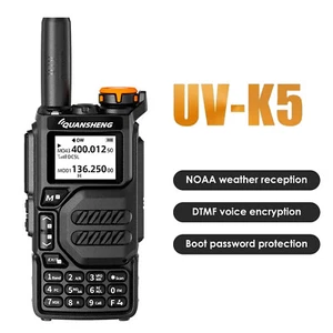 QUANSHENG UV-K5 Encrypt 50-599Mhz DTMF 5W Dual Band Two Way Radio Walkie Talkie - Picture 1 of 63