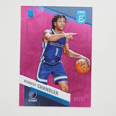 Kennedy Chandler Elite rookie 2022-23 Panini Memphis Grizzlies PINK /17 - Image 1 of 2