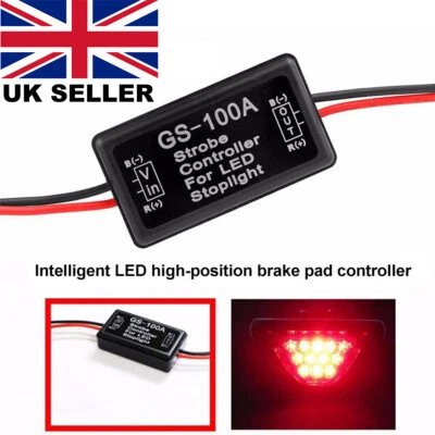 12V-24V Flash Strobe Controller Flasher Module for LED Brake Stop Light Lamp New - Image 1 of 4