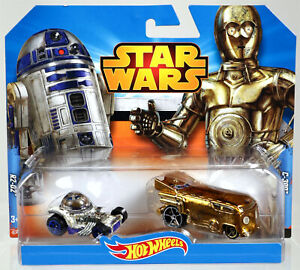 Hot Wheels Star Wars R2-D2 & C-3PO 2-Pack #CGX04 Never Removed from Pack 1:64
