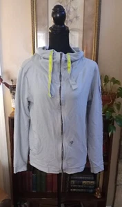 Zumba Dance Instructor Zip Up Jacket Cardigan Medium Gray- Rare! Fitness Active - Picture 1 of 10