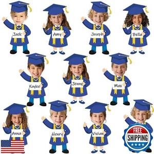 Qyeahkj 50 Set Graduation Hat Gown Cutout Graduation Bulletin Board Decoratio - Picture 1 of 5