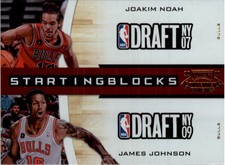 2010-11 Playoff Con. Patches Starting Blocks Die Cuts Gold Card #18 Noah Johnson
