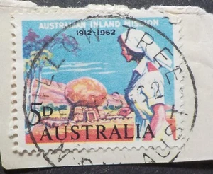 1962 Willow Tree.NSW.Postmark on piece.5d Inland Mission(LotE425p) - Picture 1 of 1