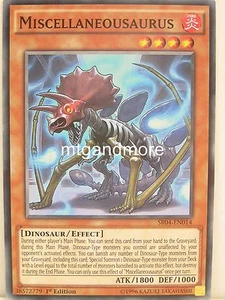Yu-Gi-Oh 2x #014 Miscellaneousaurus - SR04 - Dinosmasher's Fury Structure Deck - Bild 1 von 1