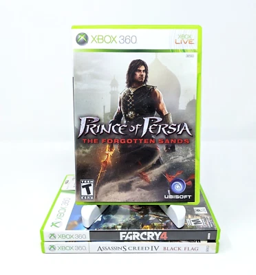 Xbox 360 Lot: Prince of Persia Forgotten Sands, Far Cry 4, Assassins Creed IV - Image 1 of 4