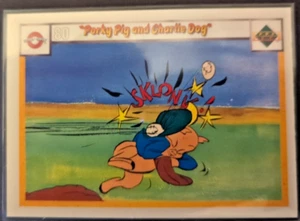 1990 Upper Deck Looney Tunes Comic Ball - #80/83 Porky Pig and Charlie Dog - Picture 1 of 2