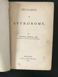 Umrisse der Astronomie, von Arthur Searle - 1874 - 1. Aufl., antikes Hardcover-Buch - Bild 1 von 12