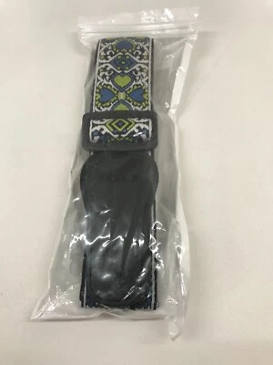 ihobor guitar strap love - jacquard cyan color - Image 1 of 3