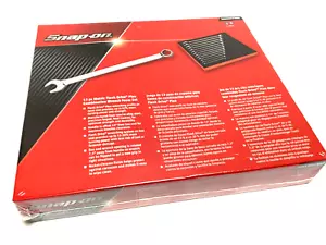 New Snap-on™ SOEXM01FMBR 13Pc Metric Combination Wrench Set Red Foam 7-19mm - Picture 1 of 5