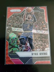 2016-17 PANINI PRIZM BASKETBALL NBA - KYRIE IRVING (CAVS) RED WAVE REFRACTOR - Picture 1 of 2