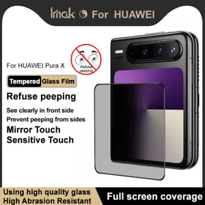 For Huawei Pura X, imak Privacy No Peeping Tempered Glass Screen Protector - Picture 1 of 9