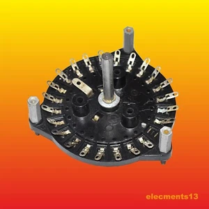 1 POLE 23 POSITIONS SOVIET SHORTING ROTARY POWERFUL BRUSH SWITCH USED - Picture 1 of 3