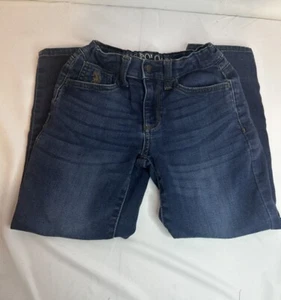 Boys U.S. Polo Assn. Size 6 Dark wash Jeans With Waist Adjustment - Picture 1 of 9
