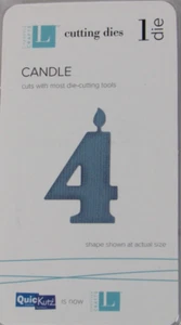 QuicKutz/Lifestyle Crafts Candle 2x2, 1 Cutting Die Set RS-0901 - Picture 1 of 2