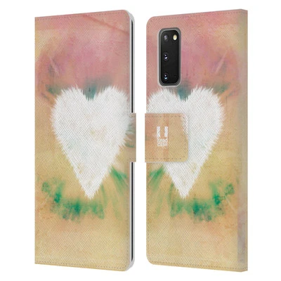 HEAD CASE DESIGNS COLOURFUL LOVE LEATHER BOOK WALLET CASE FOR SAMSUNG PHONES 1 - Image 1 of 4