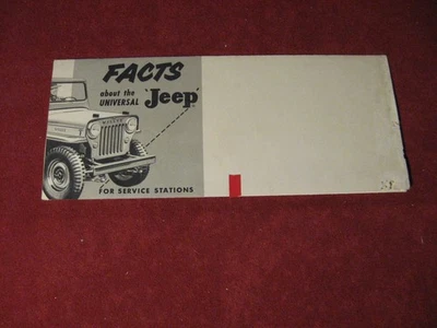 1951 Jeep Willys Sales Brochure Booklet Catalog Old Original - Image 1 of 4