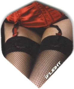 FISHNET STOCKINGS Dart Flights: 3 per set - Picture 1 of 4