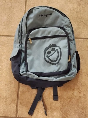Life Is Good Light Blue 18" Bookbag backpack - Image 1 of 4