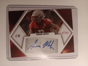 K124.322 - 2023 SAGE HIT Autografi Rosso #AAM Armani Marsh Auto - Foto 1 di 2