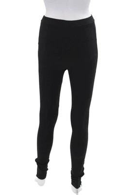 Toteme Womens Stretch Mid-Rise Side Zip Ankle Leggings Black Size S - Image 1 of 3