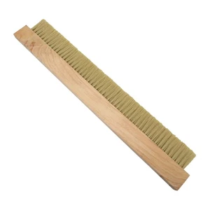 Concrete Broom Versatile Wood Backed for Hard Floors Leveling Cleaning - Picture 1 of 7