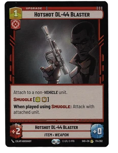 Star Wars Unlimited Shadows of the Galaxy RARE HOTSHOT DL-44 BLASTER 174 - Picture 1 of 1