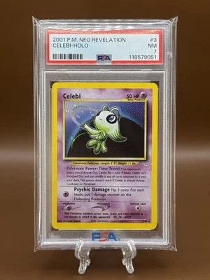✨2001 PM Neo Revelation Celebi-Holo 3/64 Pokémon  PSA 7 - Image 1 of 3