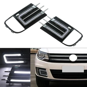 2x LED Tagfahrlicht Tagfahrleuchten Blinker DRL Für VW Tiguan 2013 2014 15-2016 - Bild 1 von 8