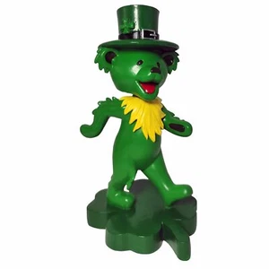 Kollectico Grateful Dead Dancing Shamrock St Patricks Bear Bobblehead BHGDSHMRCK - Picture 1 of 3