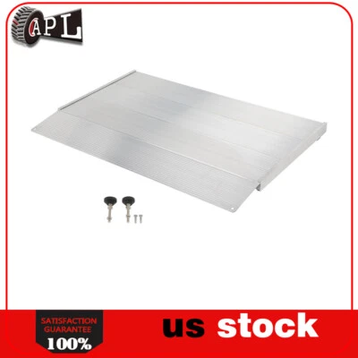 Rampa de umbral de entrada en ángulo de aluminio autoportante portátil ideal 10,4 libras Foto 1 de 4