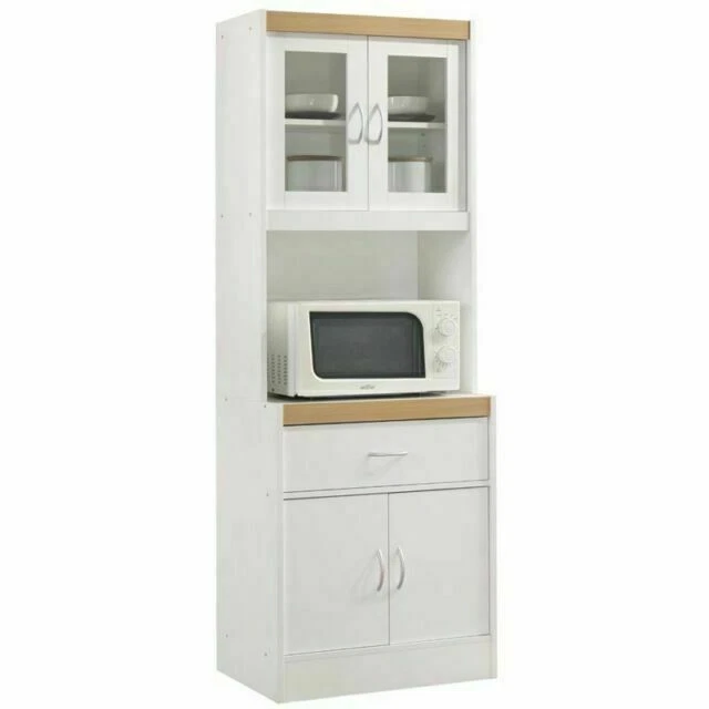 Hodedah HIK96 Kitchen Cabinet - White