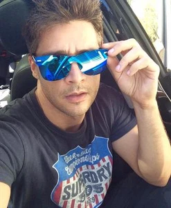 Randlose Super Retro Tutto verspiegelte reflektierende Gläser Designer Herren UNI Sonnenbrille - Bild 1 von 17