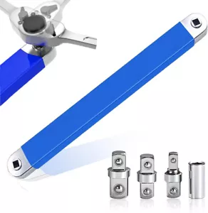 Nuevo Juego de llaves de extensión desplazadas Llave de trinquete con 4 adaptadores extensores - Imagen 1 de 15