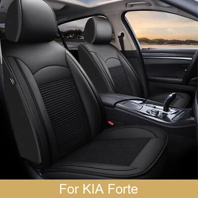For KIA Forte 2010-2024 Faux Leather Car 5-Seat Covers Front & Rear Cushion Pad - Изображение 1 из 4