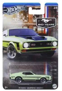 Ford Mustang Mach 1 1971 - 60 anni anniversario** Hot Wheels Silver Serie 1:64 - Foto 1 di 1