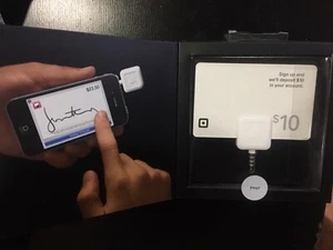 Square White Credit Card Magstripe Reader 3.5 MM Headphone Jack Plug ($10 Bonus) - Picture 1 of 3