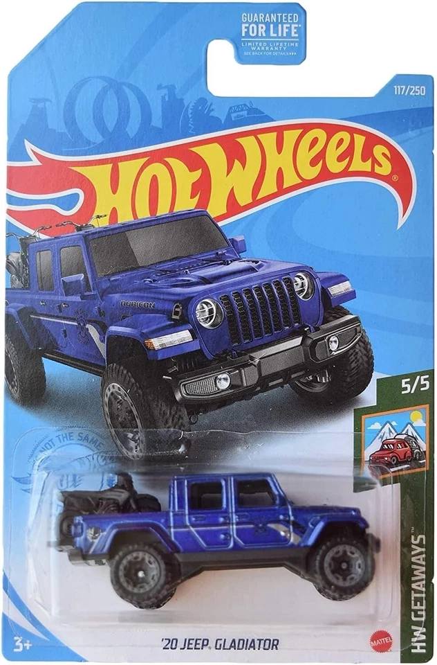 Hot Wheels #117 HW Getaways 5/5 '20 JEEP GLADIATOR Blue - Image 1 of 1