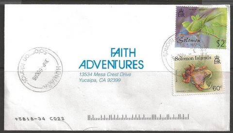 Solomon Islands 2005 (6OC05) Honiara to California USA Cover