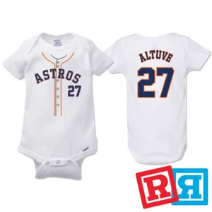 Houston Astros Jose Altuve Baseball Gerber Baby Onesie® Cotton Bodysuit - Picture 1 of 6