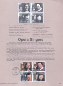 CANTANTES DE ÓPERA 3154/7 32C - Página de recuerdo - Imagen 1 de 1